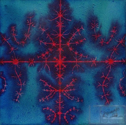 Hot Frost. Watercolour on Aquabord. 6x6". $175.00 Lianne Todd